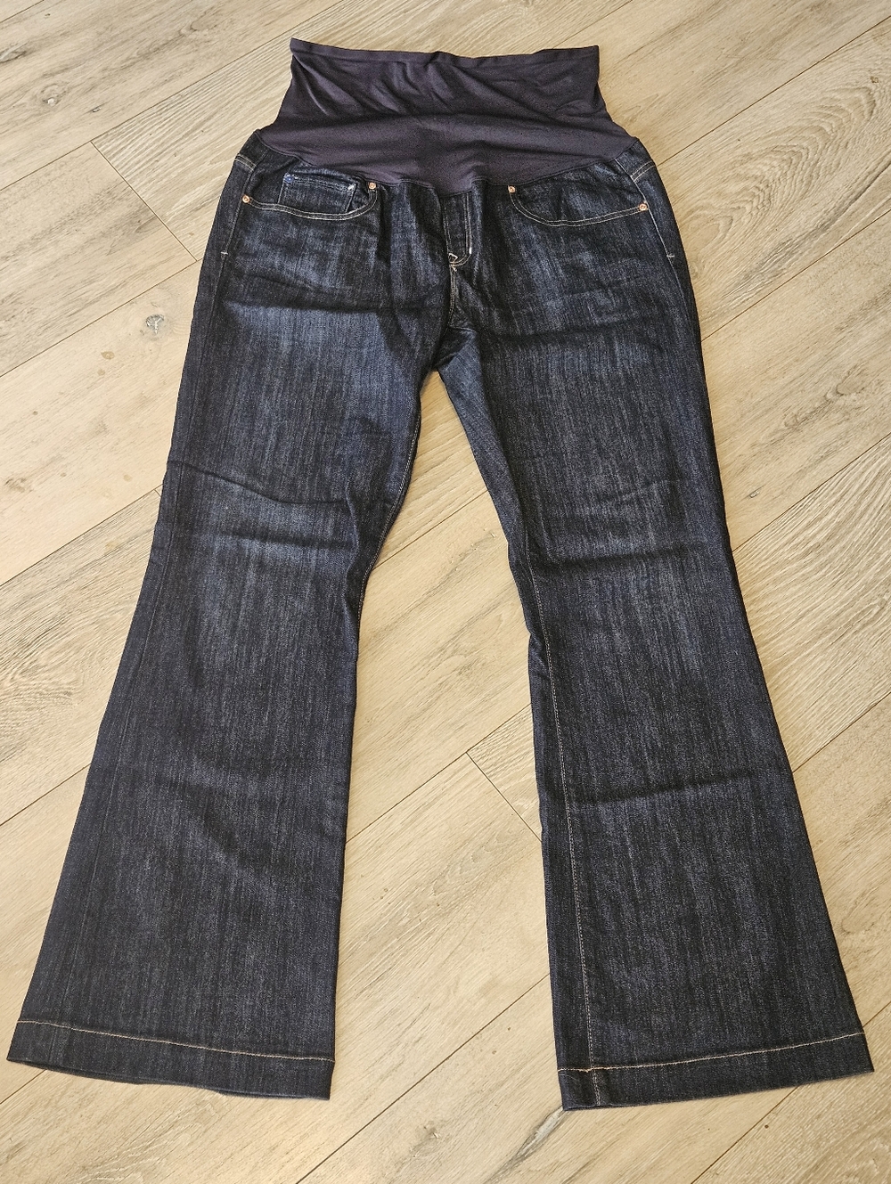 Gap Maternity Dark Wash Bootcut Jeans  Women's Long & Lean 31/12r